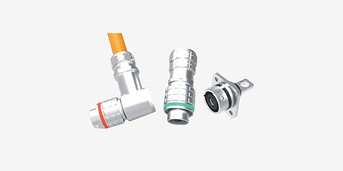 RoundMetalPushPullHighCurrentConnector